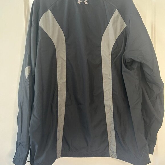 Under Armour Black & Gray Golf Quarter Zip Wind Shirt EUC Size XL - Picture 2 of 2